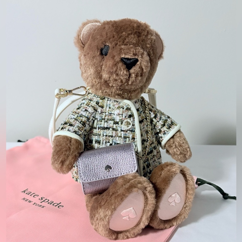 kate spade Crossbody Oh What Fun 3D Teddy Bear  NWOT